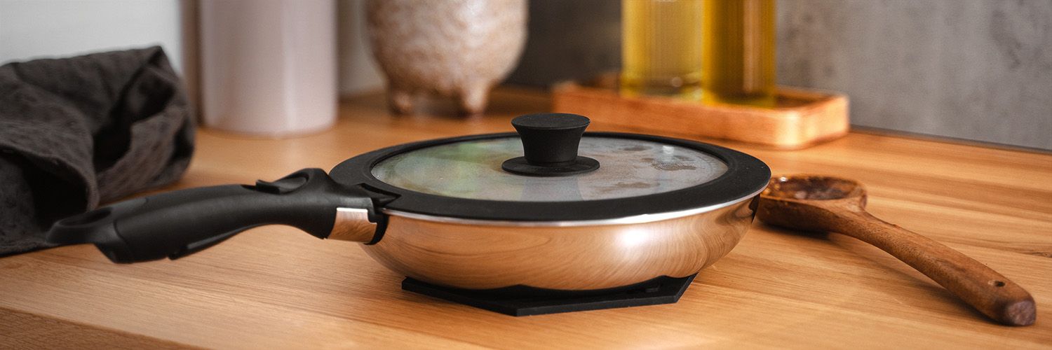 HANDLELESS GLASS LID – 30CM - 9