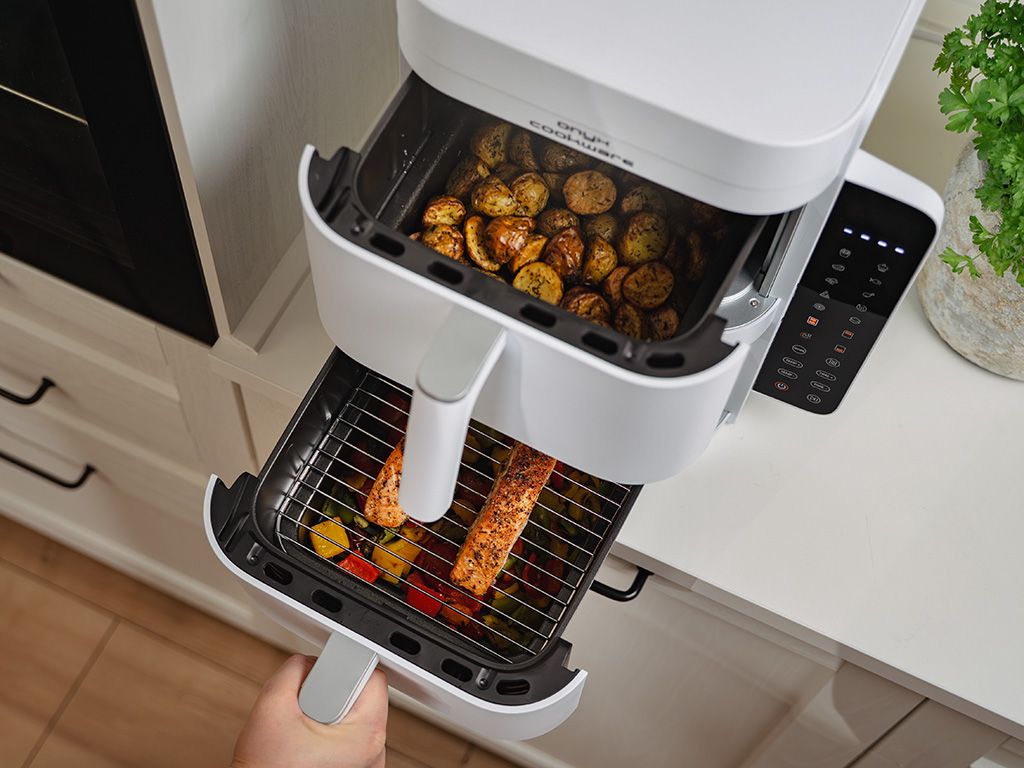 AIRFRYER - DUAL STACK 12L - VALKOINEN - 4