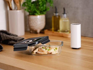 SUORAKULMAINEN VAKUUMI LASISÄILIÖ – 1040ML - 2