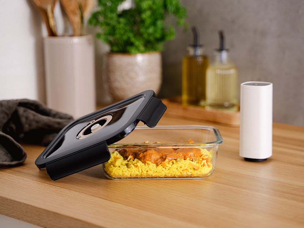 NELIÖN MUOTOINEN VAKUUMI LASISÄILIÖ – 1230ML – SETTI – 4 KPL - 2