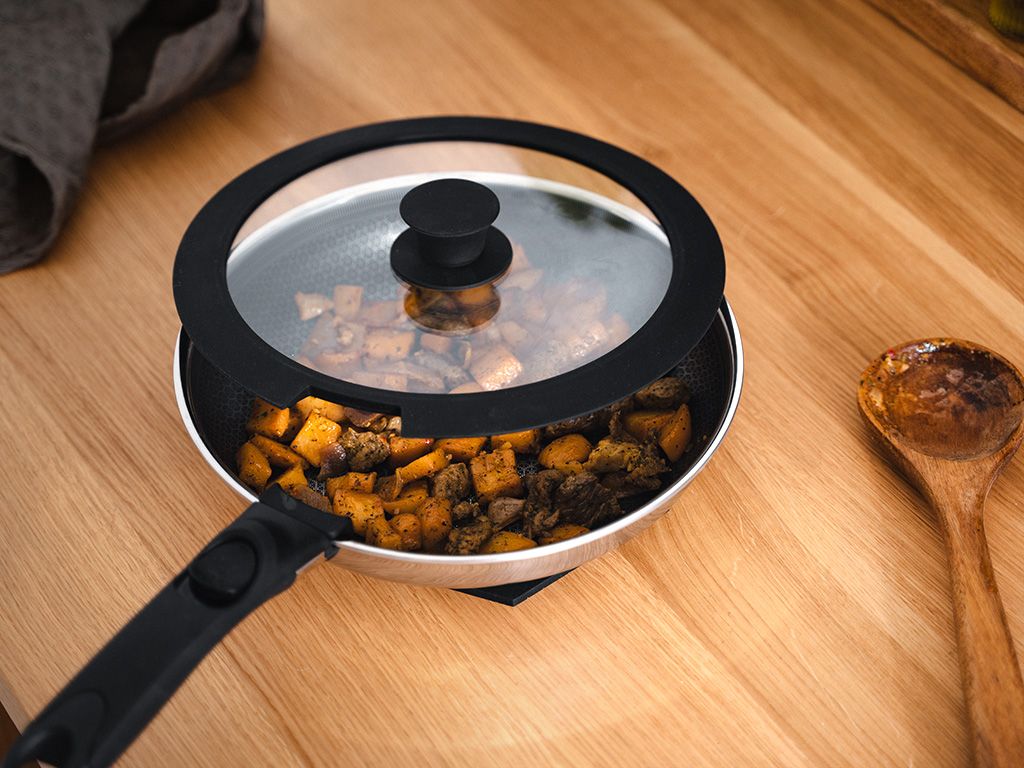 MIXED FRYING PAN WITH DETACHABLE HANDLE 4-PC SET - 5