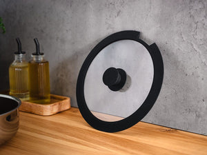 HANDLELESS GLASS LID – 24CM - 2