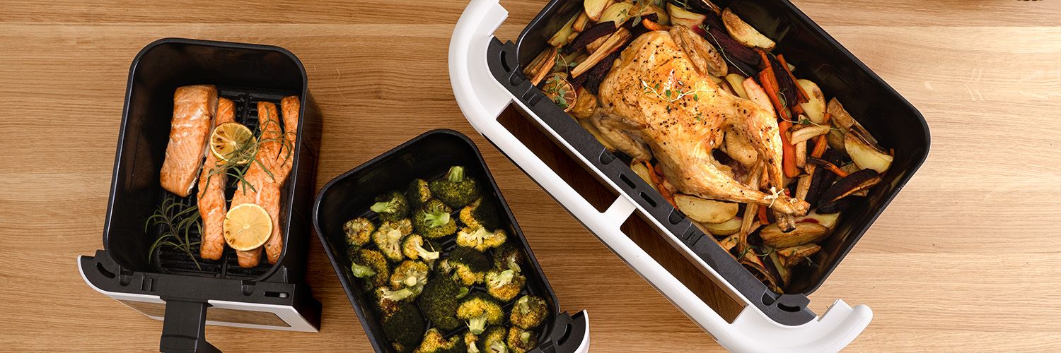 AIRFRYER – DUAL – TÄYDILLINEN SETTI