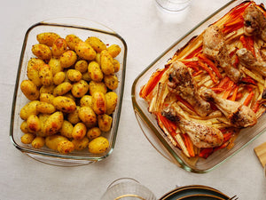 OVENPROOF GLASS DISHES SET - 4