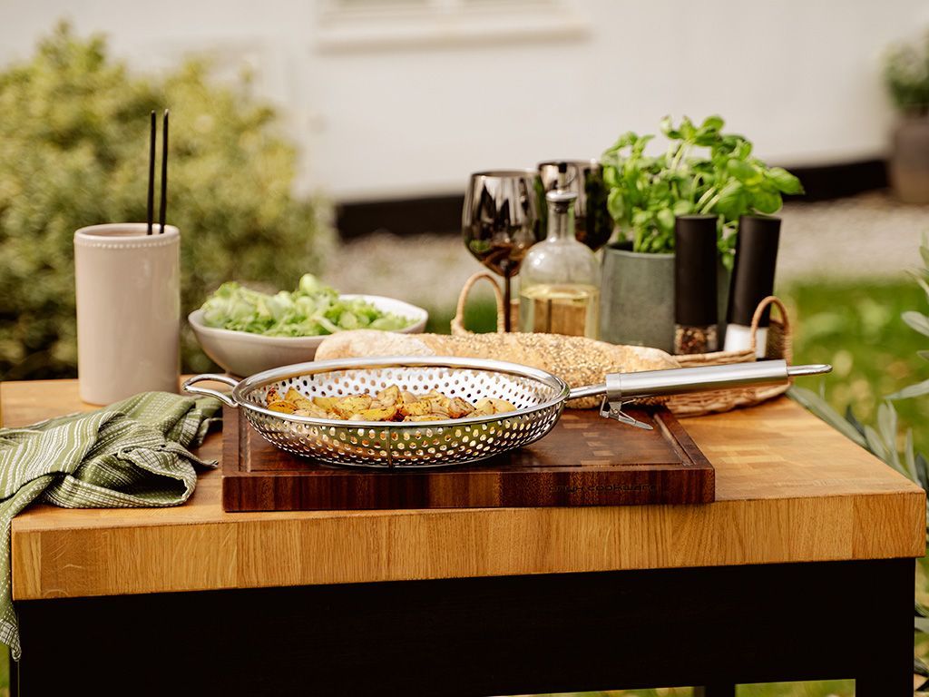 BBQ-GRILLIPANNU IRROTETTAVALLA KAHVALLA 28 CM - 7