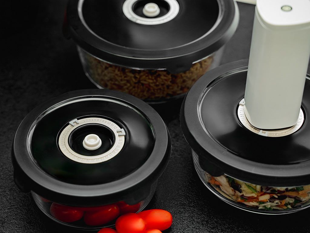 PYÖREÄ VAKUUMILASISÄILIÖ – 1400ML SARJA - 4 KPL - 2