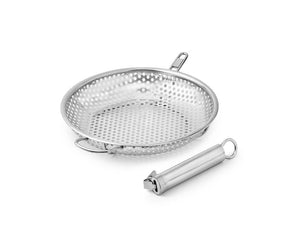 BBQ-GRILLIPANNU IRROTETTAVALLA KAHVALLA 28 CM