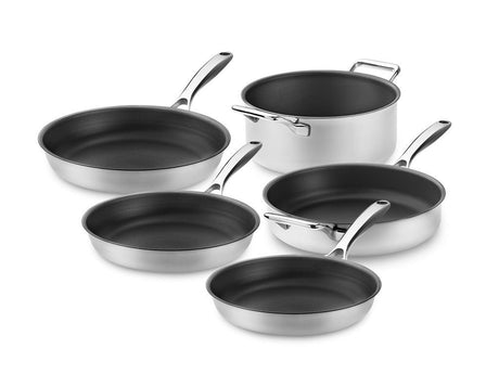 ZERO – LUONNOLLINEN NON-STICK KATTILA- JA PANNUSARJA - 5-OSAA - 1