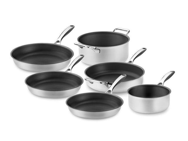 ZERO – LUONNOLLINEN NON-STICK KATTILA- JA PANNUSARJA - 6-OSAA - 1