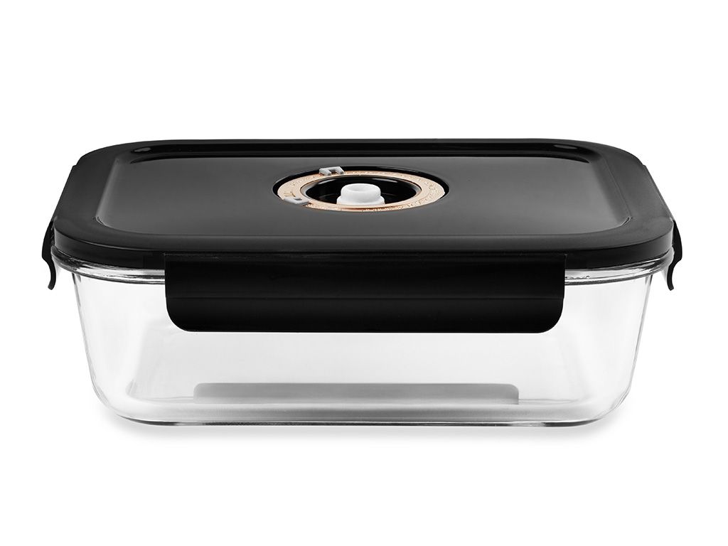 SUORAKULMAINEN VAKUUMI LASISÄILIÖ – 1480ML - 1