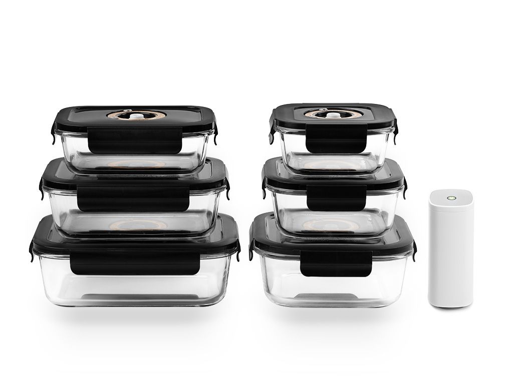 VAKUUMI LASISÄILIÖ SEKOITUSSETTI – 6 KPL - 1