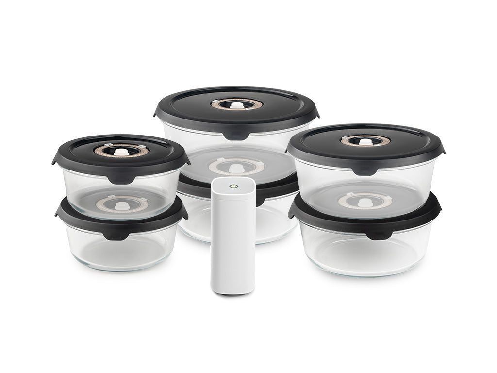 ROUND VACUUM GLASS MIX SET – 6PC - 1