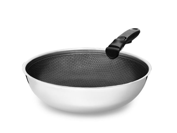 WOKKIPANNU IRROTETTAVALLA KAHVALLA 30CM SETTI